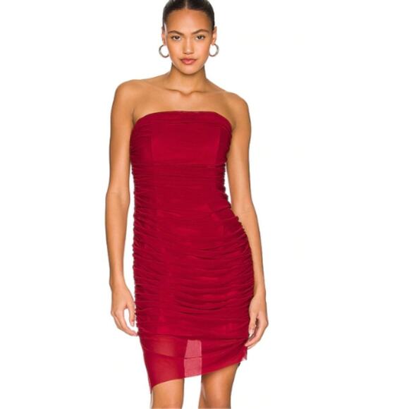 MAJORELLE Ursula Dress in Red Wine NWT Size Small - Picture 1 of 3